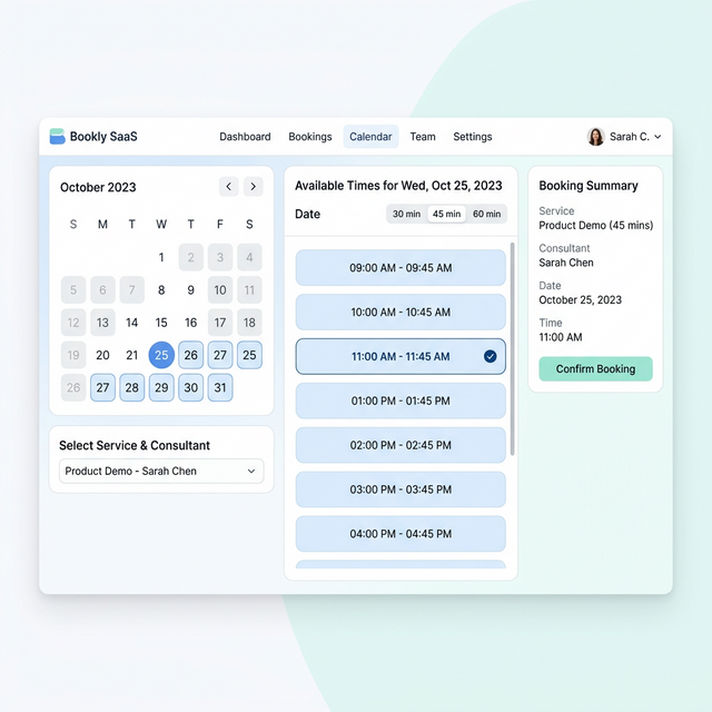 Booking System UI
